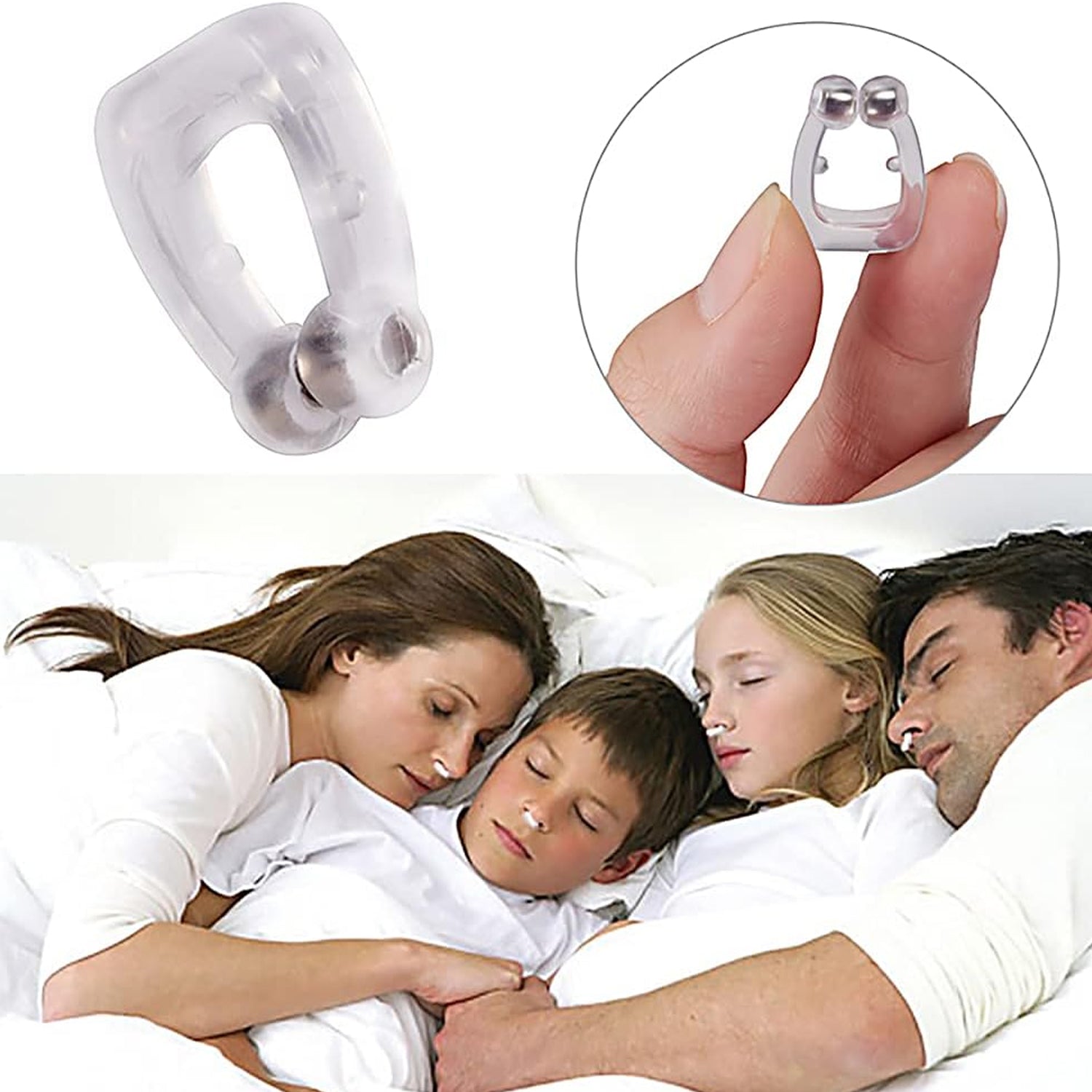 0337 Anti Snore device for men and woman Silicone Magnetic Nose Clip For heavy Snoring sleeper, Snore Stopper, Anti Snoring Device (1 Pc) 0337 Anti Snore device for men and woman Silicone Magnetic Nose Clip For heavy Snoring sleeper, Snore Stopper, Anti Snoring Device (1 Pc)